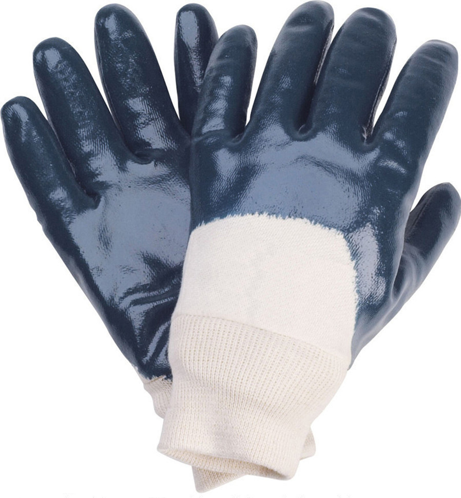 高密市華宏勞保用品廠家批發 120克全浸丁晴手套，絨布內襯安全袖口，專業防護之選